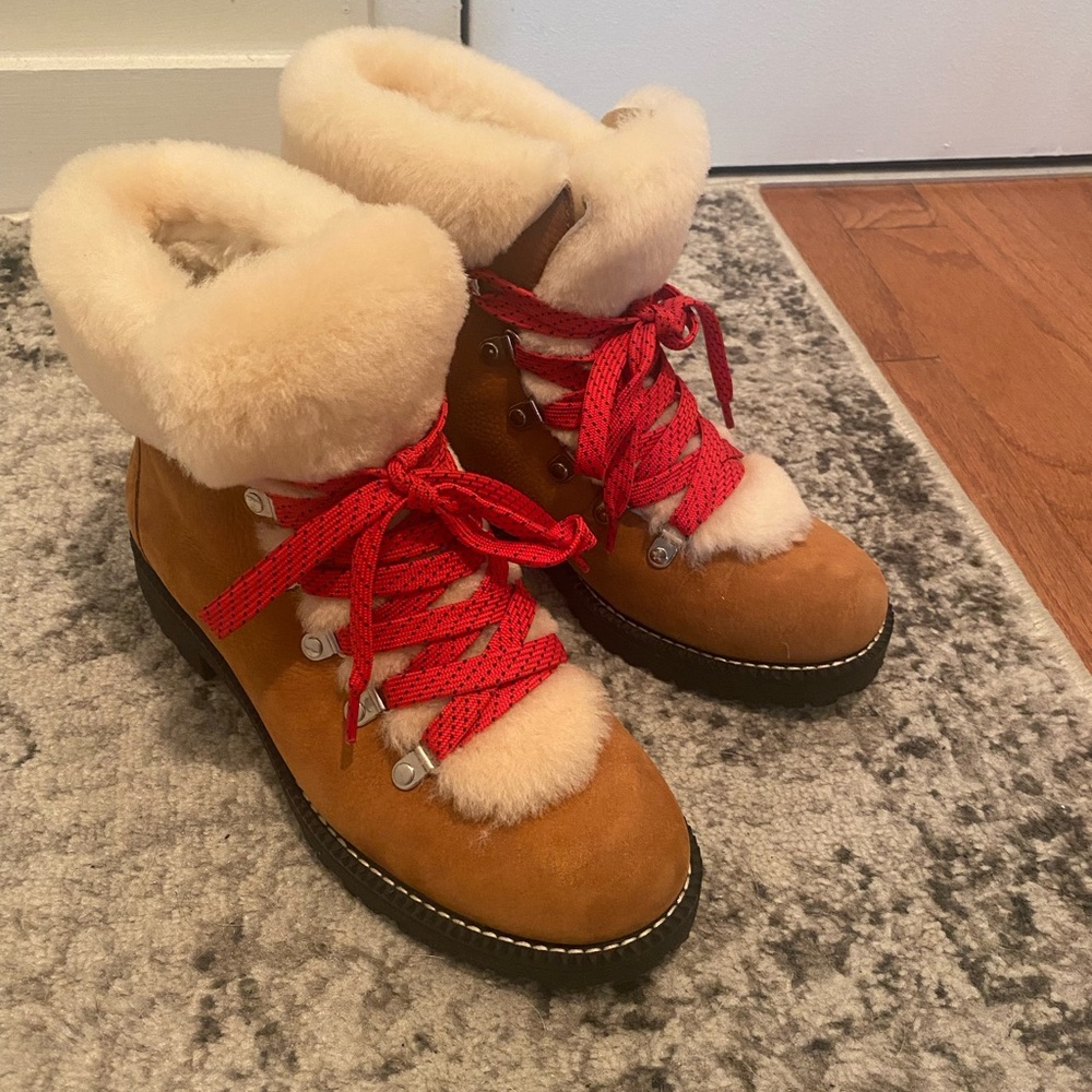 J.Crew tan winter boots size 9 - like new!